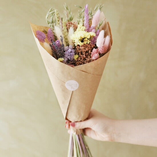 Pastel Dried Flower Bouquet