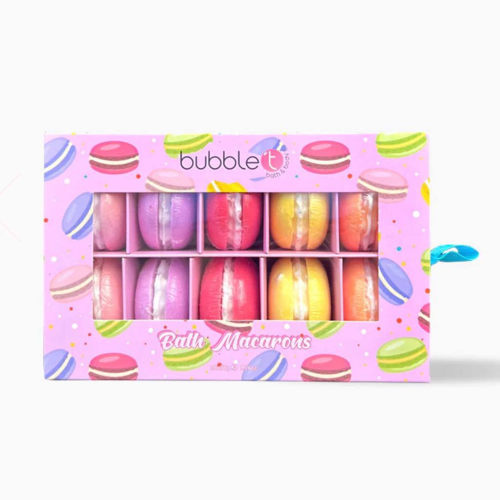 MINI MACARON FRUITY BATH BOMB GIFT SET (10 X 50G)